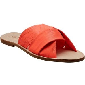 Free People Rio Vista Leather Criss Cross Sandals 39